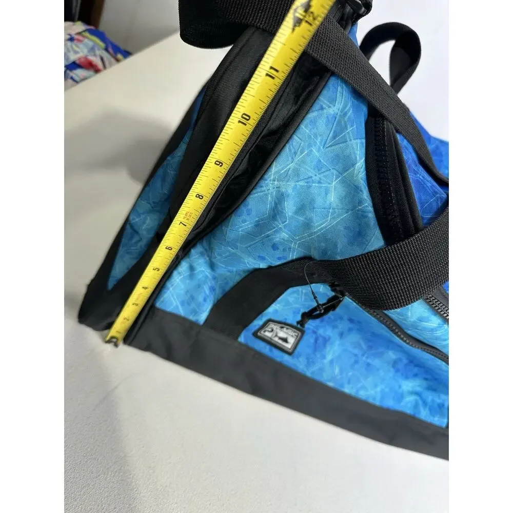 Pelagic Heavy Duty Aqua Blue 50L Duffle Bag Hole